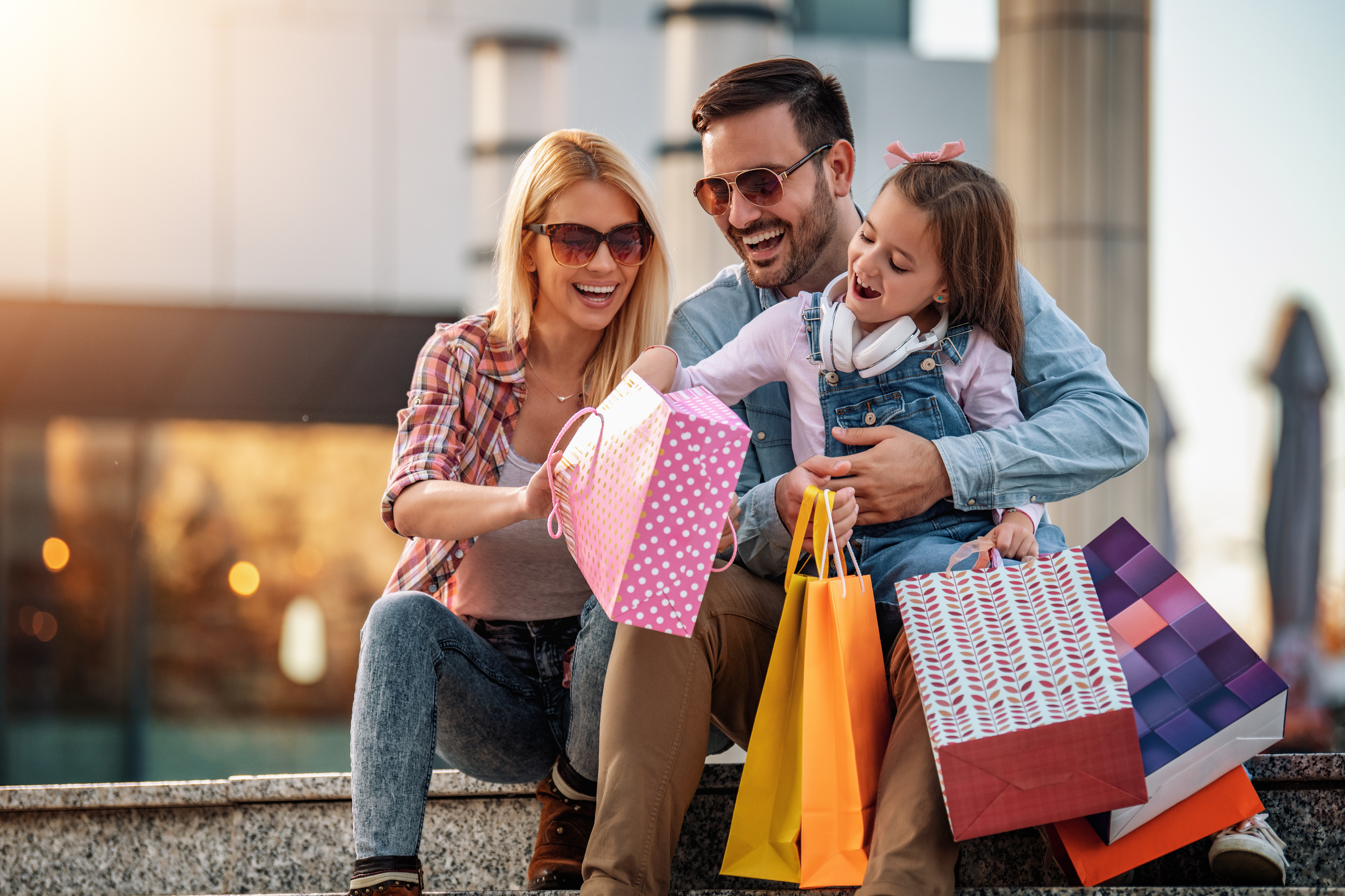 Happy Family Shopping